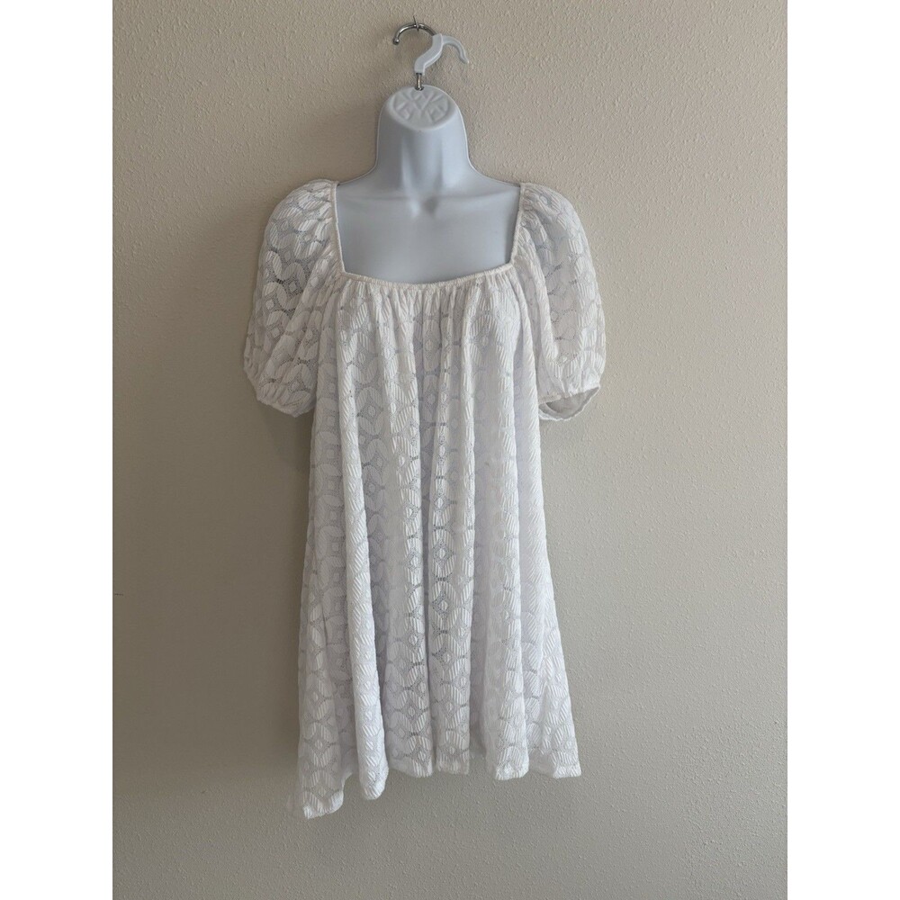 Show Me Your Mumu Flora Spacey‎ Lacey White Mini Dress Womens Size S